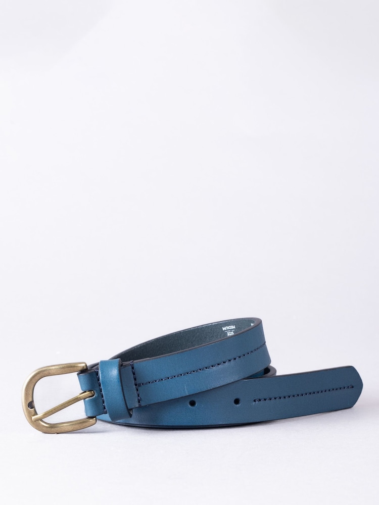 Azul - Cinturón de cuero Kendal de Lakeland Leather - Imagen 1 de 3