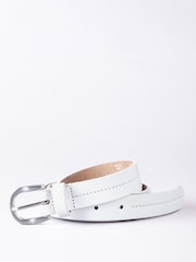Blanco - Cinturón de cuero Kendal de Lakeland Leather - Imagen 1 de 3