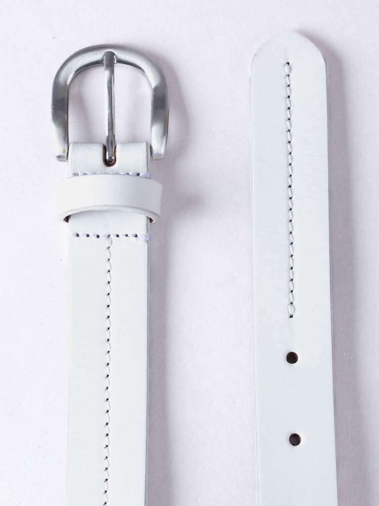 Lakeland Leather White Kendal Belt - Image 3 of 3 Lakeland Leather White Kendal Belt - Image 3 of 3