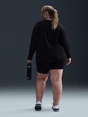 Nike Black Curve One Relaxed Dri-FIT Long-Sleeve Top - Image 5 of 5