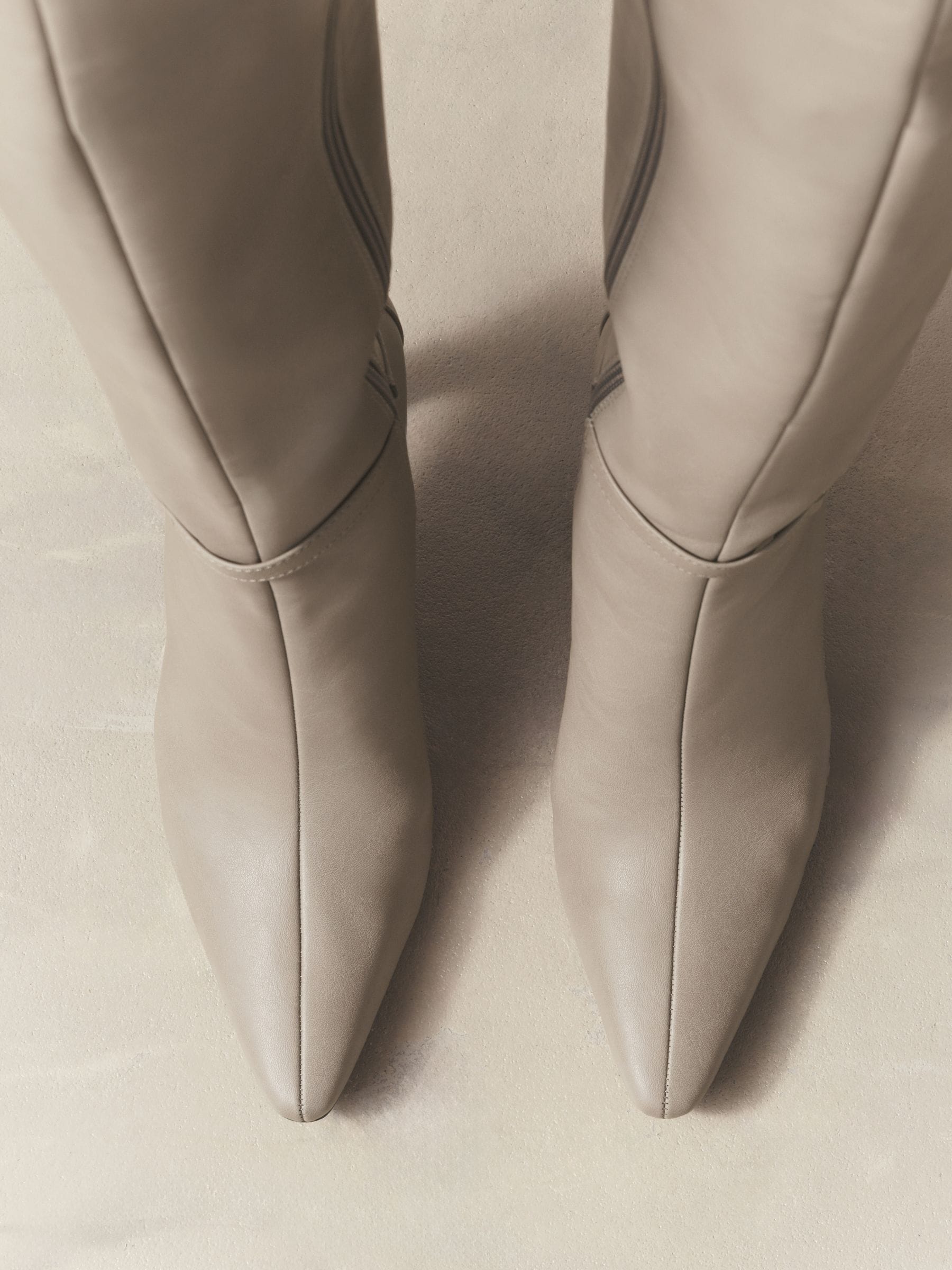 Buy Taupe Forever Comfort® Knee High Hardware Trim Heeled Boots