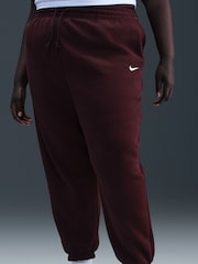 Nike Red Sportswear Phoenix Fleece High Waisted Oversized Sweatpants (Plus Size) - Image 3 of 5