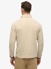 Superdry Nude Polar Fleece Half Zip Top - Image 3 of 5