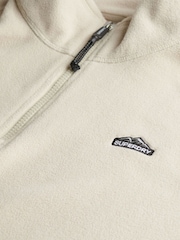 Superdry Nude Polar Fleece Half Zip Top - Image 5 of 5