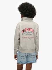 Superdry Grey Country Club Rugby Sweatshirt - Image 2 of 6