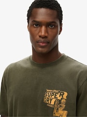 Superdry Green 100% Cotton Trade Tools Loose T-Shirt - Image 3 of 6