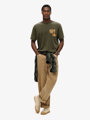 Superdry Green 100% Cotton Trade Tools Loose T-Shirt - Image 4 of 6