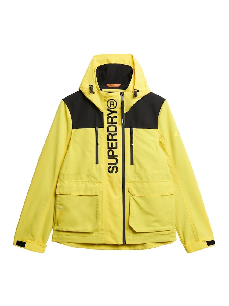 Superdry Yellow Colour Block Ultimate Windbreaker Jacket - Image 5 of 5