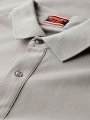 Superdry Grey City Pique Polo Shirt - Image 6 of 6