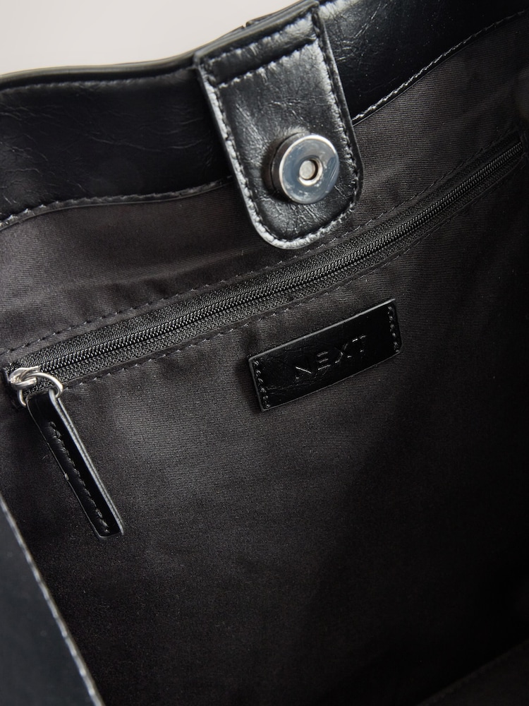 Black Large Shoulder Bag - Image 5 of 5