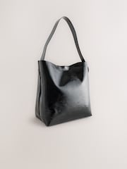 Black Bucket Shoulder Bag - Image 2 of 4