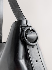Black Bucket Shoulder Bag - Image 3 of 4