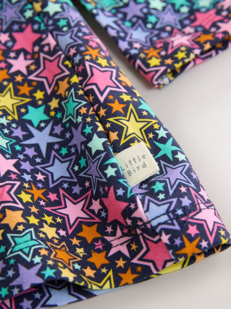 Little Bird by Jools Oliver Navy Rainbow Long Sleeve Skater Dress - Image 10 of 10 Little Bird by Jools Oliver Navy Rainbow Long Sleeve Skater Dress - Image 10 of 10