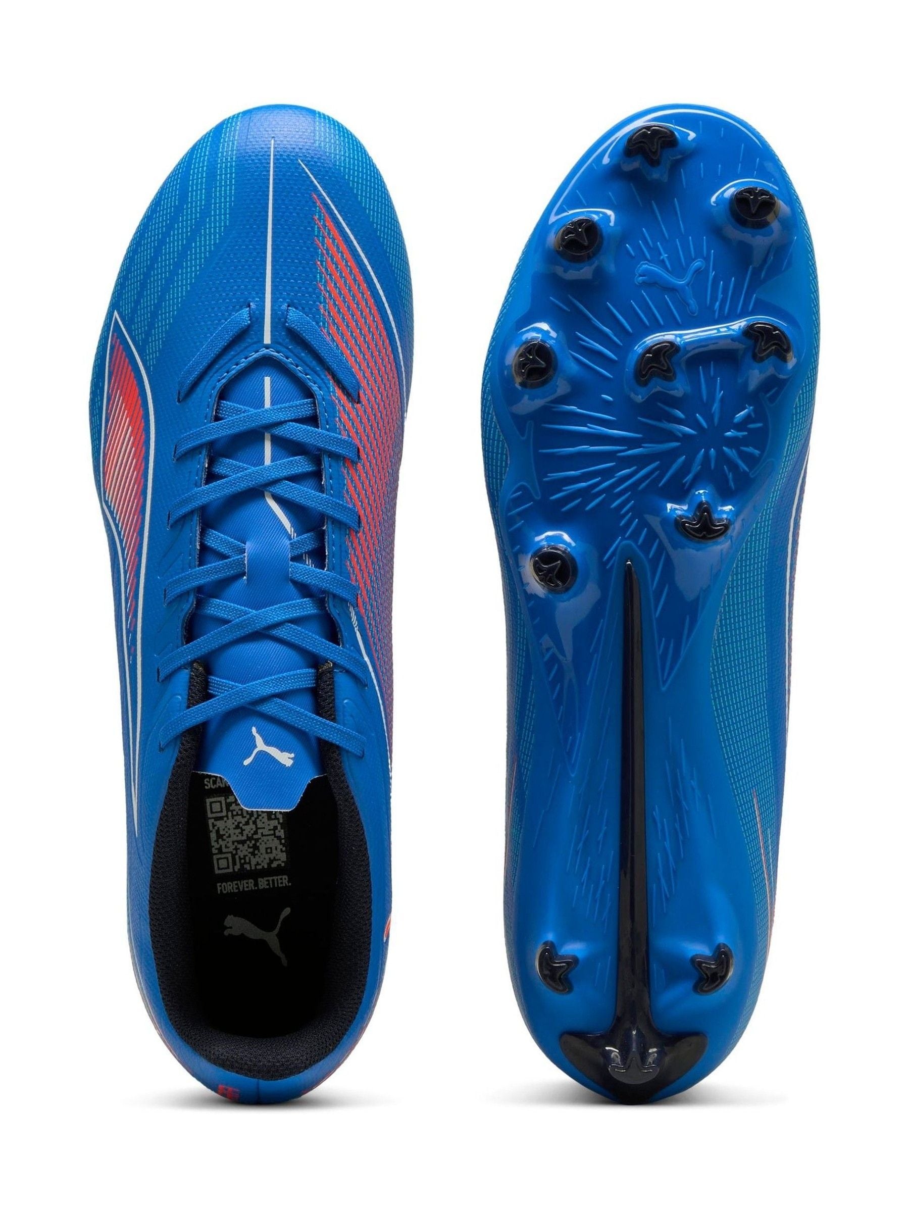 Buy Puma Blue Mens Ultra 6 Play Firm Ground Football Boots from
