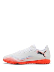 Puma White Mens Future 8 Play Astro Turf Football Boots - Image 2 of 6