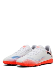 Puma White Mens Future 8 Play Astro Turf Football Boots - Image 3 of 6