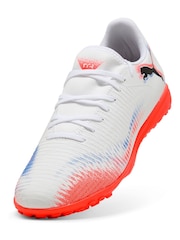 Puma White Mens Future 8 Play Astro Turf Football Boots - Image 4 of 6