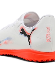 Puma White Mens Future 8 Play Astro Turf Football Boots - Image 5 of 6