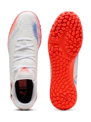 Puma White Mens Future 8 Play Astro Turf Football Boots - Image 6 of 6