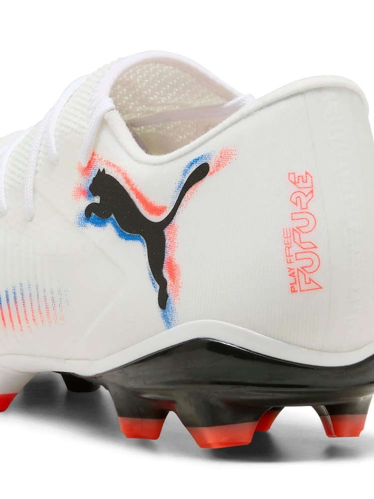 Puma White Mens Future 8 Match Low Firm Ground football Boots - Image 6 of 6