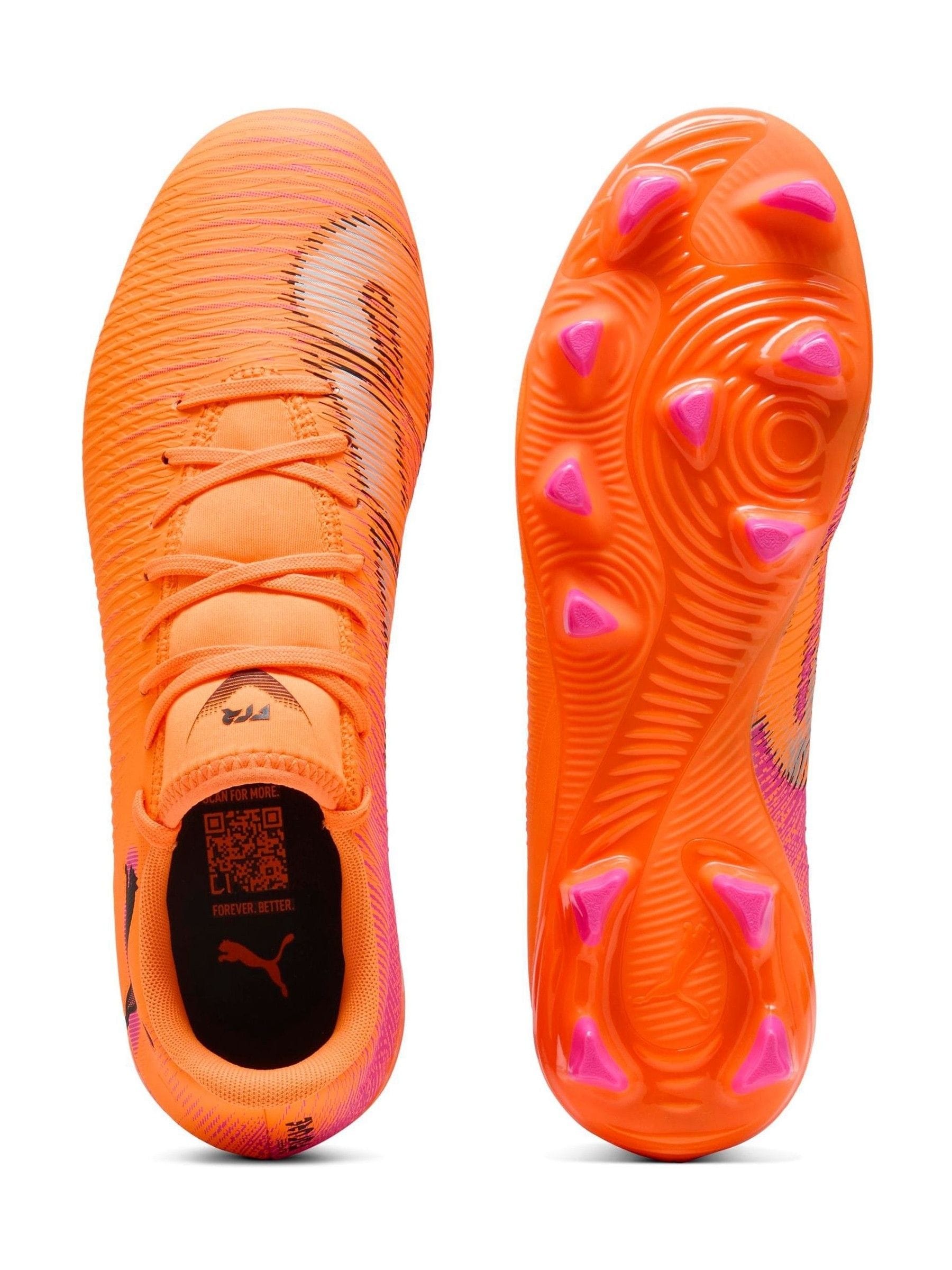 Buy Puma Orange Mens Future 8 Play Firm Ground Football Boots from