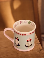 Cath Kidston Green Wild Flowers Wild Women Mug - Image 2 of 5