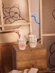 Cath Kidston Set of 2 Cream Spring Birds Mum Stanley Mug - Image 1 of 6