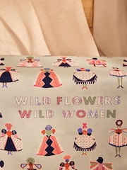 Cath Kidston Set of 2 Green Wild Flowers Wild Women Tea Towels - Image 3 of 5