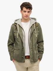 Superdry Green Hooded Rookie Field Jacket - Image 3 of 7