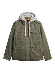 Superdry Green Hooded Rookie Field Jacket - Image 6 of 7