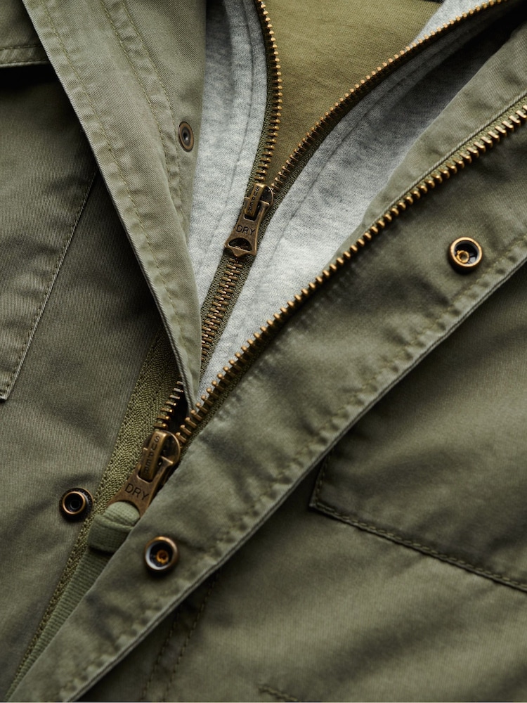 Superdry Green Hooded Rookie Field Jacket - Image 7 of 7
