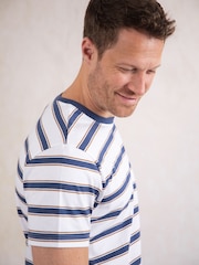 Lakeland Clothing Gestreiftes T-Shirt, Blau - Bild 6 von 8
