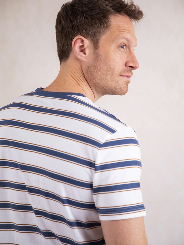 Lakeland Clothing Gestreiftes T-Shirt, Blau - Bild 8 von 8