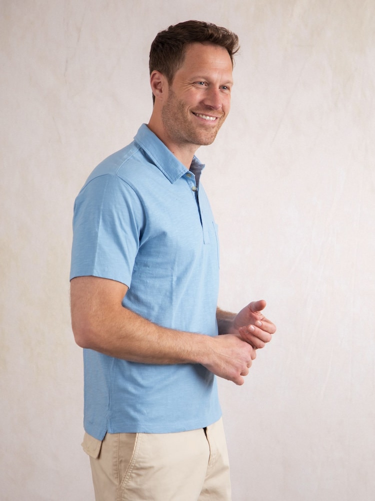 أزرق كروم - Lakeland Clothing Purple Newlands Pocket Polo Shirt - صورة 8 من 8