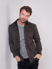 Lakeland Clothing Green Oxenholme Utility Shirt - Image 6 of 9