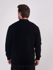 Lakeland Clothing Derwent Quarter Zip Black Jumper - Image 6 of 7