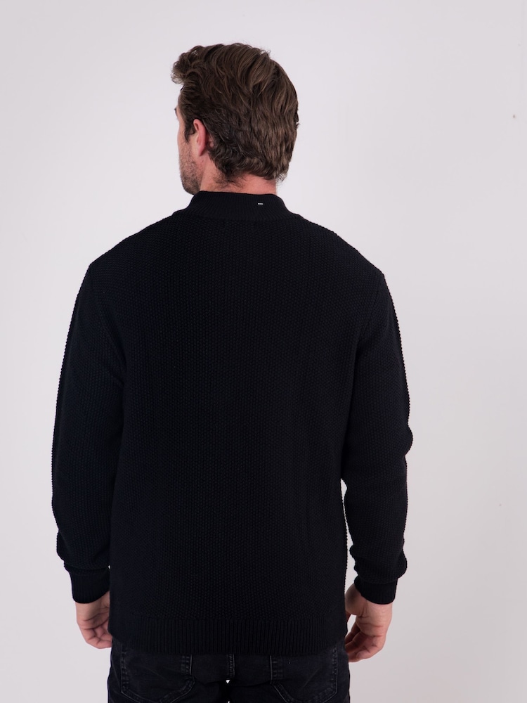 Lakeland Clothing Derwent Quarter Zip Black Jumper - Image 6 of 7