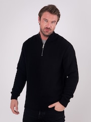 Lakeland Clothing Derwent Quarter Zip Black Jumper - Image 7 of 7
