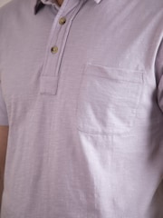 Пурпурный - Lakeland Clothing Purple Newlands Pocket Polo Shirt - Image 6 of 8