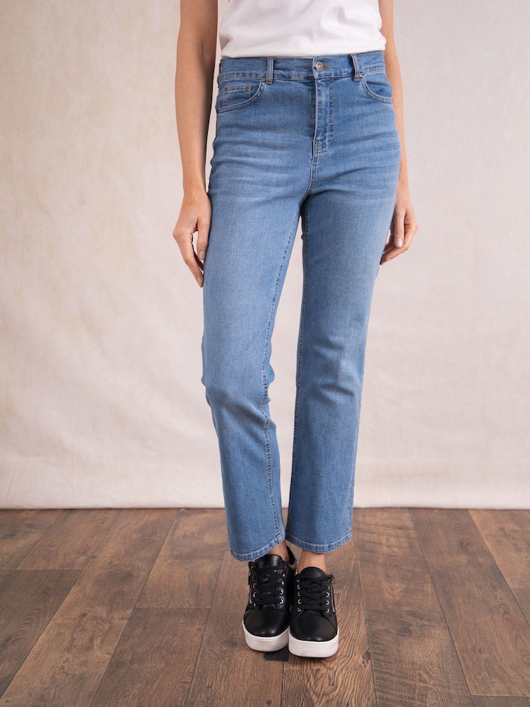 Lakeland Clothing Blue Sawyer Bootcut Jeans - Image 1 of 5