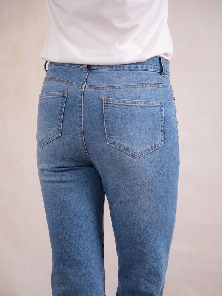 Lakeland Clothing Blue Sawyer Bootcut Jeans - Image 3 of 5