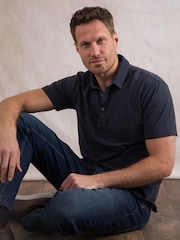 أزرق - Lakeland Clothing Purple Newlands Pocket Polo Shirt - صورة 1 من 7