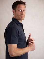 أزرق - Lakeland Clothing Purple Newlands Pocket Polo Shirt - صورة 4 من 7