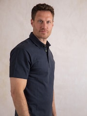 أزرق - Lakeland Clothing Purple Newlands Pocket Polo Shirt - صورة 7 من 7