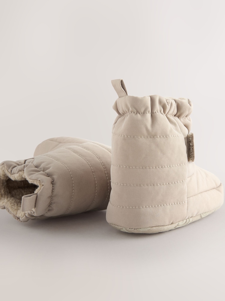 Neutral - Baby Touch Fastening Snow Boots (0-2mths) - Image 3 of 5