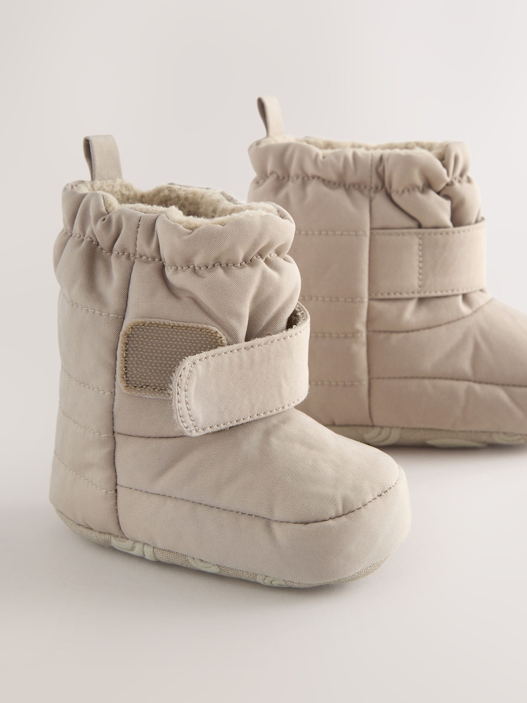 Neutral - Baby Touch Fastening Snow Boots (0-2mths) - Image 4 of 5