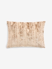 Mid Natural 40 x 59cm Fem Chic Velvet Abstract Cushion - Image 3 of 5