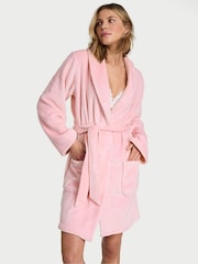 Victoria's Secret Pretty Blossom Pink Cosy Short Dressing Gown - Image 1 of 2