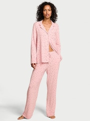 Victoria's Secret Pink Lily Ditsy Floral Modal Long Pyjama Set - Image 1 of 2