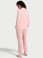 Victoria's Secret Pink Lily Ditsy Floral Modal Long Pyjama Set - Image 2 of 2
